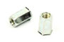 Rivet nuts with countersunk head, hexagon