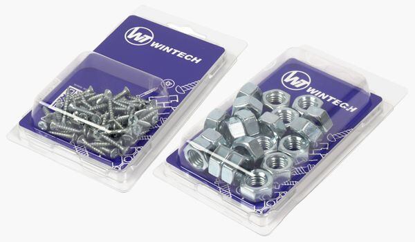 Blister packaging of fasteners