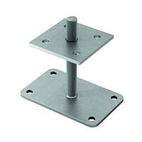 Column connector with square base 80x80