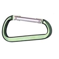 Snap hook aluminium D type 5 x 50mm, red