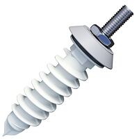 dowel for insulation with cap RAL 7035 grey
