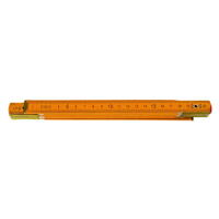 Wooden folding rule 1m yellow