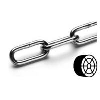 Long link welded chain DIN 763, 4mm