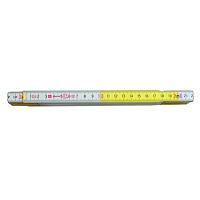 Wooden folding rule PROFI 1m yellow