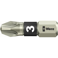 Bit PZ3 - 25mm, WERA - stainless steel