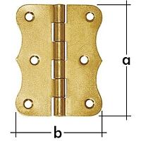 Butt hinge Z 100x, 100x105x2,0 mm