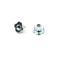 Hopper feed T-nut M8 x 11 x 22 x 21  1.4 mm, withteeth, zp