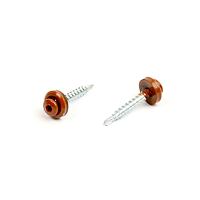 Roofing scr with ball head+EPDM 4,8x35 ZP RAL8004CR3+  min 15 micro