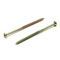 DSZ wood scr. CSK T25 5 x 120/70 yzp cut point6RIBS UNDER HEAD, STEEL HARDEN YELL ZINC 8MIC
