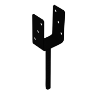 Classic postfoot C 91x120x60x4,0 black