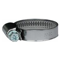 Hose clamp W2, 32-50mm, A2, w. 9mm