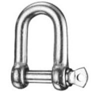 Commercial dee shackle type D 19mm zp