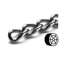 Twist link welded chain DIN 8888A, 8mm