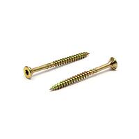 DSZ wood scr. CSK T20 4 x 35/15 yzp cut point6RIBS UNDER HEAD, STEEL HARDEN YELL ZINC 8MIC