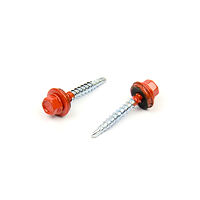Roofing screw colour+EPDM 4,8x35 RAL3016WT;CR3+ min 15u; powder p. head & washer