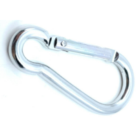 Snap hook aluminium  5 x 50mmsilver