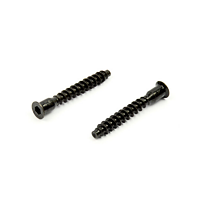 Furniture s.7 x 50 3.0p,hex+hole, Zn.blackstem dia 7 mm