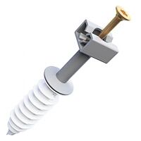 Support of the lightning conduc. RAL 7035 grey