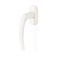 Aluminum window handle white 45° 35mm