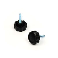 Star knobs with threaded bolt M6x15