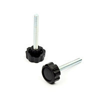 Star knobs with threaded bolt M8x40