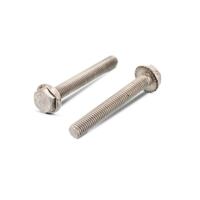 Hex head screw  M6 x 25 DIN 6921  SS A2with serration