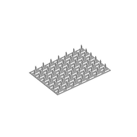 Spiked plate 140xx147x1,5 mm
