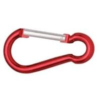 Snap hook aluminium  5 x 50mmred