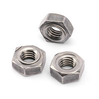 Weld nut, M6 6G, cl 8, SAE 1015 plain