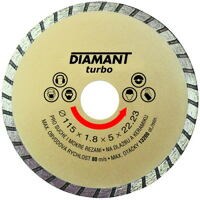 Diamond disc TURBO 115x22.2x1,8mm