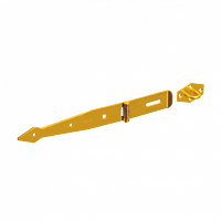 Strap gate hinge with lock 200