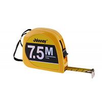 Meas. tape JOHNNEY 7,5m x 19mmmatt adjustment of tape, EEC certificate