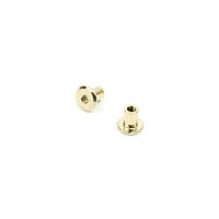 Joint con. nuts, 17 mm, hex4  M6x12 NIhead size 17 mm, nickel