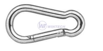 Snap hook DIN 5299C, 4x40 mm, Zinc plated