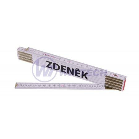Wooden folding rule 2m