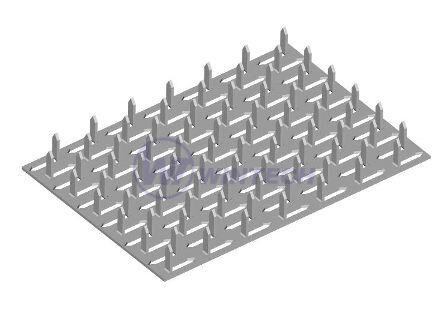 Spiked plate 70x168x1,5 mm