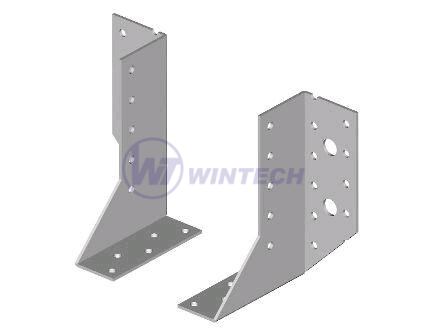 Joist hanger for wood, split