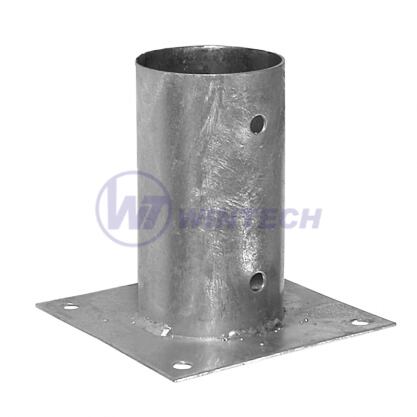 Circular bolt down postfoot PSPO 100, 101x150x2