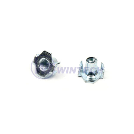Hopper feed T-nut M8 x 11 x 22 x 21  1.4 mm, withteeth, zp