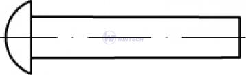 Rivet DIN 660 aluminium 4,0 x 30