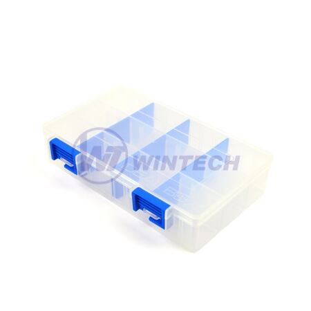 VISIBOX empty L, transparent / blue206x137x45
