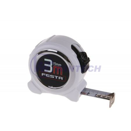 Meas. tape FESTA 3m x 19mm, white