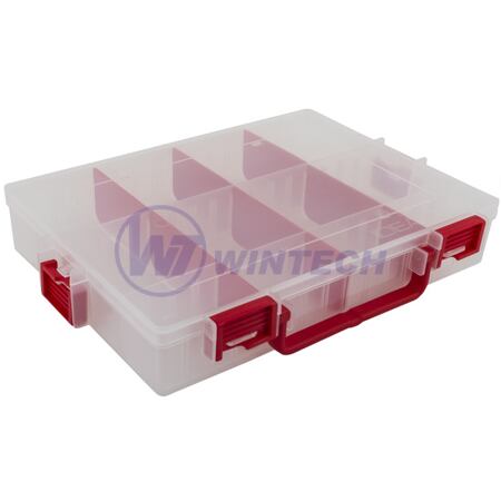 VISIBOX empty XL, transparent/red285x212x47 mm