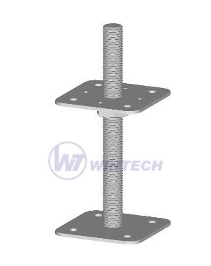 Bolt down post fitting, threaded330x110x110