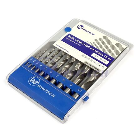10 pcs HSS Twist Drill Bit Set