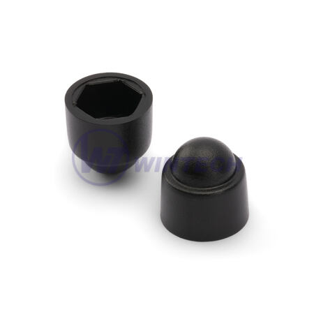 Bolt and nut caps M12/19, blackblack