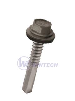 Roofing  scr. 6,3x40 GTR16steel 8-16 mm, gRey.coat with 16 mm EPDM washer