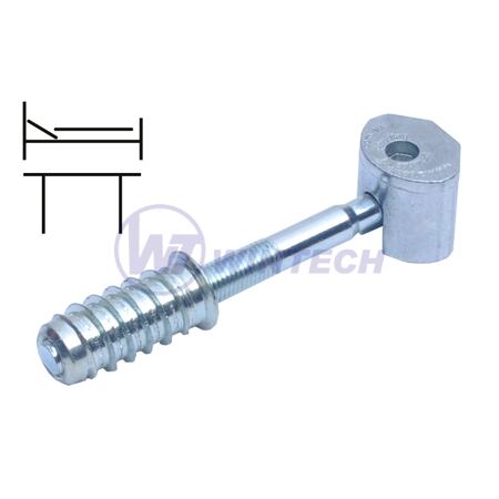 Connecting fitting 8x90the front and side