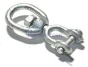 Clevis chain swivel, Eye-Clevis, G-403, hot dipped
