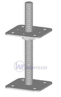Bolt down post fitting, threaded, 330x110x110330x110x110